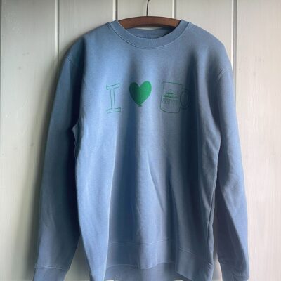 Pigment-Dyed Crew Neck Sweatshirt